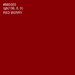 #880003 - Red Berry Color Image