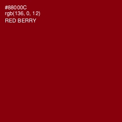 #88000C - Red Berry Color Image