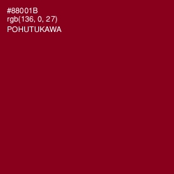 #88001B - Pohutukawa Color Image