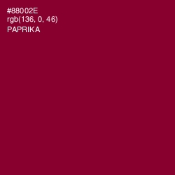 #88002E - Paprika Color Image