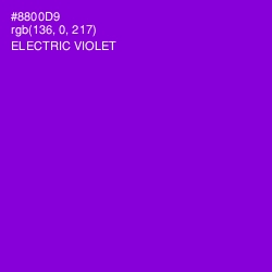 #8800D9 - Electric Violet Color Image