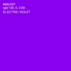 #8800EF - Electric Violet Color Image