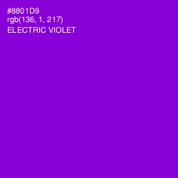 #8801D9 - Electric Violet Color Image