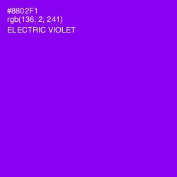 #8802F1 - Electric Violet Color Image