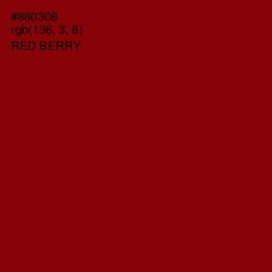 #880308 - Red Berry Color Image