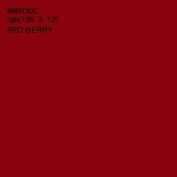 #88030C - Red Berry Color Image