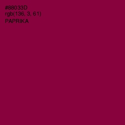 #88033D - Paprika Color Image