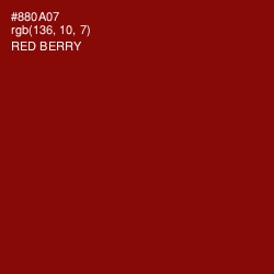 #880A07 - Red Berry Color Image