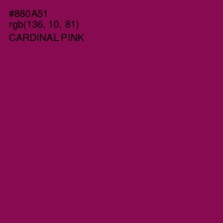 #880A51 - Cardinal Pink Color Image