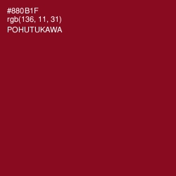 #880B1F - Pohutukawa Color Image