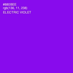 #880BEE - Electric Violet Color Image