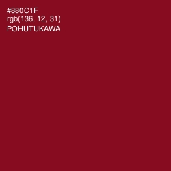 #880C1F - Pohutukawa Color Image