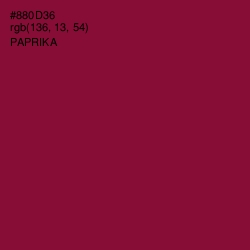 #880D36 - Paprika Color Image