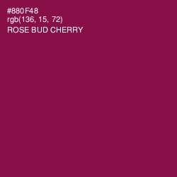#880F48 - Rose Bud Cherry Color Image