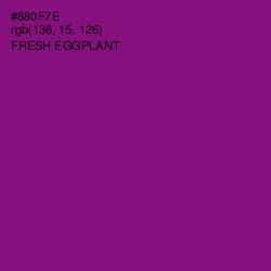 #880F7E - Fresh Eggplant Color Image