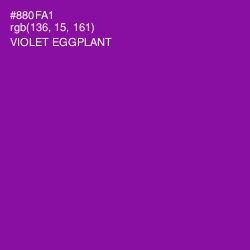 #880FA1 - Violet Eggplant Color Image