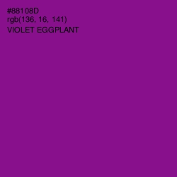 #88108D - Violet Eggplant Color Image