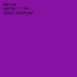 #8811A4 - Violet Eggplant Color Image