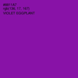 #8811A7 - Violet Eggplant Color Image