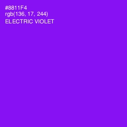 #8811F4 - Electric Violet Color Image