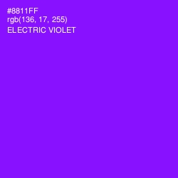 #8811FF - Electric Violet Color Image