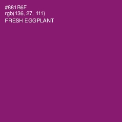 #881B6F - Fresh Eggplant Color Image