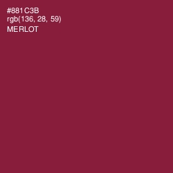 #881C3B - Merlot Color Image