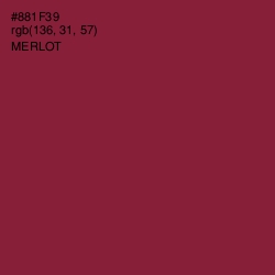 #881F39 - Merlot Color Image