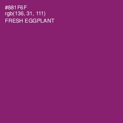 #881F6F - Fresh Eggplant Color Image