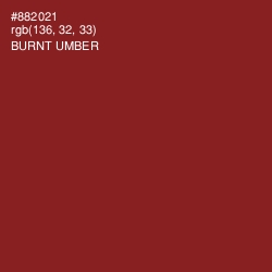 #882021 - Burnt Umber Color Image