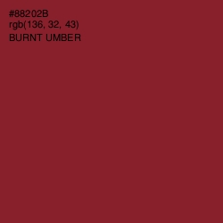 #88202B - Burnt Umber Color Image