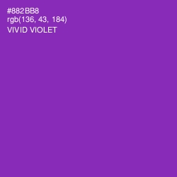 #882BB8 - Vivid Violet Color Image