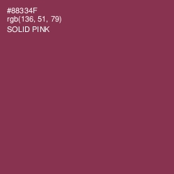 #88334F - Solid Pink Color Image