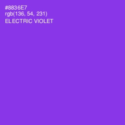 #8836E7 - Electric Violet Color Image