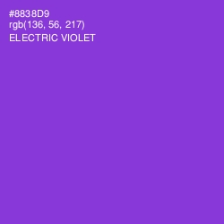 #8838D9 - Electric Violet Color Image