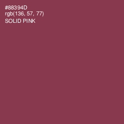 #88394D - Solid Pink Color Image
