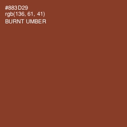 #883D29 - Burnt Umber Color Image