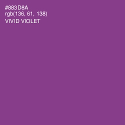#883D8A - Vivid Violet Color Image