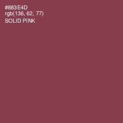 #883E4D - Solid Pink Color Image