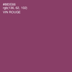 #883E66 - Vin Rouge Color Image