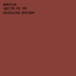 #883F38 - Sanguine Brown Color Image