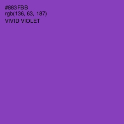 #883FBB - Vivid Violet Color Image