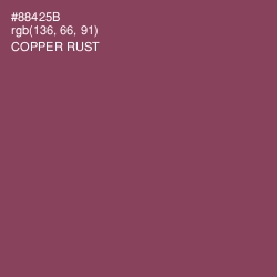 #88425B - Copper Rust Color Image