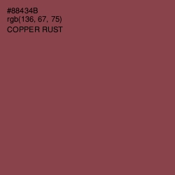 #88434B - Copper Rust Color Image