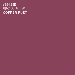 #88435B - Copper Rust Color Image