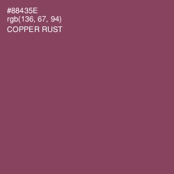 #88435E - Copper Rust Color Image