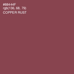 #88444F - Copper Rust Color Image