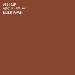 #88452F - Mule Fawn Color Image