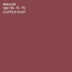 #88464B - Copper Rust Color Image