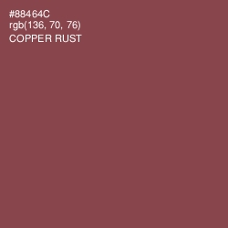 #88464C - Copper Rust Color Image